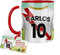 Kembilove Taza Personalizada de Fútbol | Regalo Original Rayo Vallecano | Para Niños y Día del Padre | Tazas de Desayuno Personalizadas