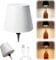 Yevheniy Wireless Bottle Lamp, 2024 New LED Wine Bottle Lamp, 3 Color Wireless Bottle Table Lamp,Cute Embed Touch Control Portable Rechargeable Desk Lamp for Living/Bedroom/Bar (White, 1 PCS)