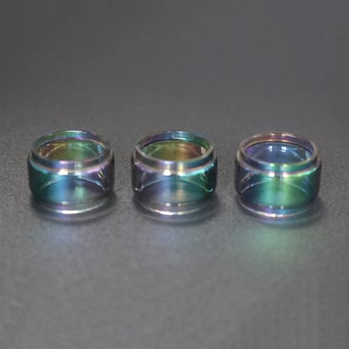 WratryParts - Tubo de vidrio multicolor de burbujas de grasa para tanque Dead Rabbit 3 RTA (3 unidades, grasa arcoíris)