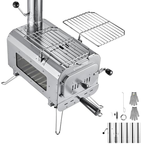 KingCamp Zelt Ofen Greenland L Outdoor Küche Mini Camping Herd Heizung Stahl