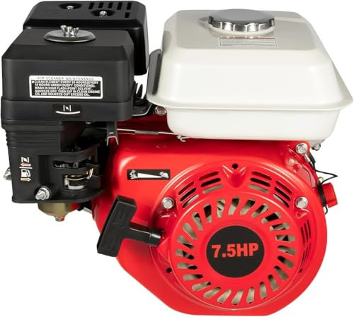 Motor de gasolina de 4 tiempos, 7,5 CV, 5100 W, Go Kart con motor de gasolina de 212 ccm, motor de combustible para generadores, cortadores, compresores con arranque manual y refrigeración por aire