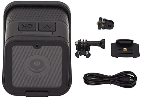 AUINWORLD 1080P Mini Action Camera Water Resistant Sports Camera Loop Recording Camera with HiFi Microphone for Car Cycling