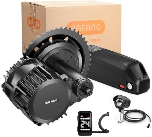 Bafang 1000W BBS-HD 48V 1000W Moteur Kit avec DZ40 Ebike Écran avec 48V17,5Ah Downtube Batterie BBS03 De Conversion De Vélo Électrique Moteur de Vélo Moteur Électrique pour Vélo