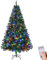 LEADZM 180/210/240cm Künstlicher Weihnachtsbaum, Tannenbaum künstlich mit Metallständer, Christbaum, PVC, für Zuhause, Büro, Geschäfte und Hotels (180cm, Grün mit 350 LEDs)