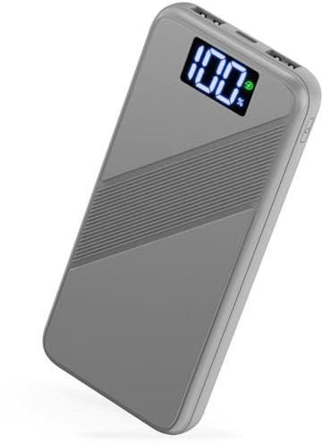 Power Bank 10000mAh, 22.5W Bateria Externa Carga Rapida, Bateria Portatil PD3.0 QC4.0 Cargador Portátil USB C Input & Output con Pantalla LED para iPhone 15 14 13 12 Pro MAX Xiaomi Samsung etc