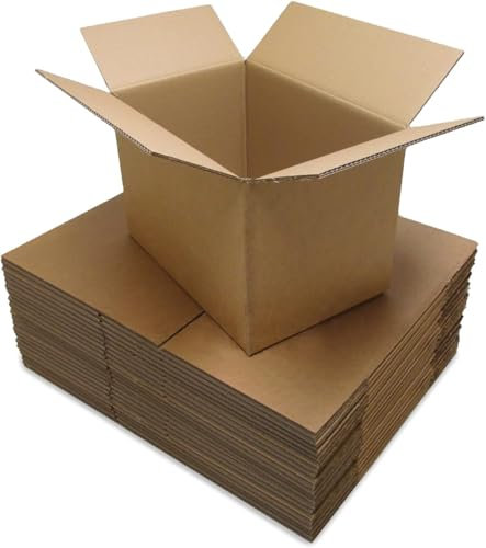 RelianceUK Double Wall Cardboard Boxes 457X305X305mm | Pack of 40 Cartons (18X12X12 Inches) – Strong Cardboard for Storage, Packing, Mailing, Packaging, Shipping and House Moving