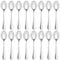 QUCHER 20,3 cm, 16 cucchiai da zuppa, in acciaio inox, cucchiai da caffè, da tavolo, da cena, da tavola, per uso domestico, cucina, ristorante, lavabile in lavastoviglie