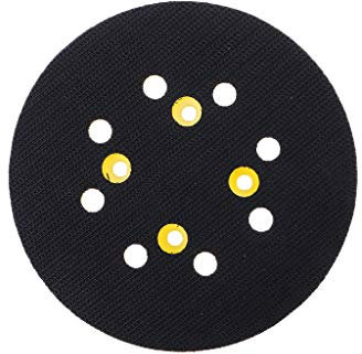 Riiichflowshop Platorello di Ricambio per levigatrice a 8 Fori da 5 Pollici Levigatrice con Gancio e Anello Platorello di Ricambio per smerigliatrice elettrica Utensile Elettrico in plastica a Forma