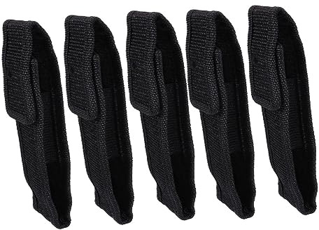 OSOLADY 5pcs Cloth Flashlight Bag Flashlight Case for Camping Storage Bag for Torch Light and Holder Use