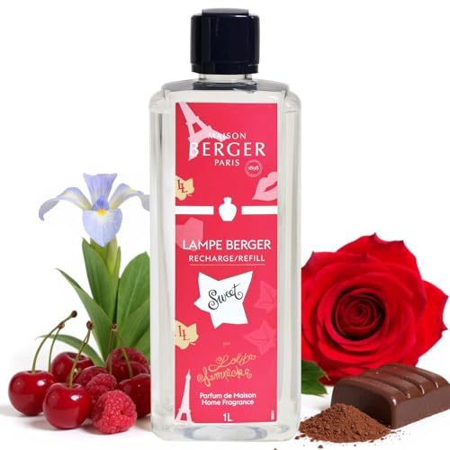 MAISON BERGER Lampe Berger Nachfüllung Lolita Lempicka Sweet, 1 L | Nachfüllung Lolita Lempicka Sweet 1 L für Lampe Berger Katalyse-Duftlampe, hilft Gerüche zu neutralisieren