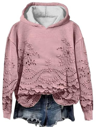 TOFOTL Blusas De Mujer Elegantes Camisetas Blusa Jersey Largo Basicas Manga Larga Cuadros Neopreno Algodon Manga Larga Camisa Azul per Parkas Camisetas Interiores Mujer +termica Rosa XL
