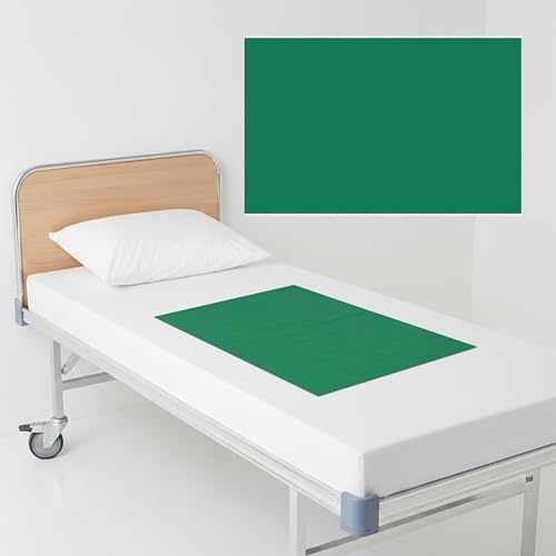 FloraVigo Rutschtuch pflege, gleittuch für betttransfer Wiederverwendbares Gleitbettlaken, geeignet für bettlägerige ältere Pflegepersonen, Bettpositionierungskissen Grün (75x135 cm)