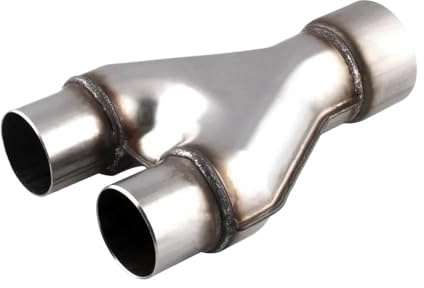 Voiture Embout D'éChappement Connecteur Adaptateur Tuyau D'échappement Type Y En Acier Inoxydable Pour Tuyau D'échappement Universel Voiture(D)