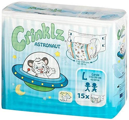 Crinklz Astronaut Large - Packung mit 15 Stück
