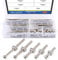 Glarks 100Pcs M6 x 40mm/50mm/60mm/70mm/80mm Hex Drive Socket Cap Furniture Barrel Screws Bolt Nuts Assortment Kit for Furniture, Cots, Babybeds, Crib, Chairs - Nickel Plated