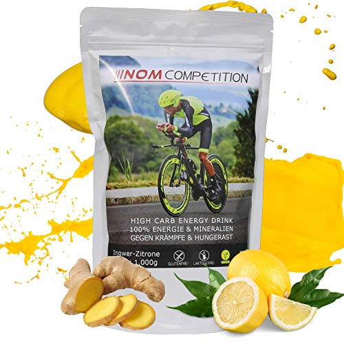NOM Competition Iso Drink Pulver - Hochwertiges Isotonisches Getränkepulver - Sportgetränk gegen Krämpfe und Hungerast - Leicht löslicher Energy Drink für den Wettkampf (1.000g)