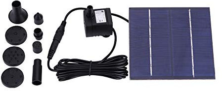 TOPINCN Solaire Paysage Fontaine Pompe À Énergie Solaire Flottante Fontaine Pompe À Eau Panneau Fontaine Kit pour Bassin Jardin Piscine Fish Tank