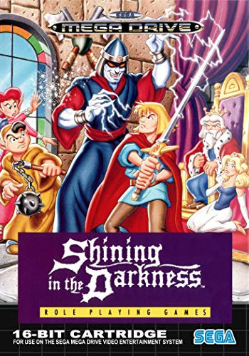 Eliteprint Shining in the Dark Sega Mega Drive Klassisches Retro-Poster auf 250 g/m² Druckmaterial Nintendo Arcade Spielzimmer Reproduktion