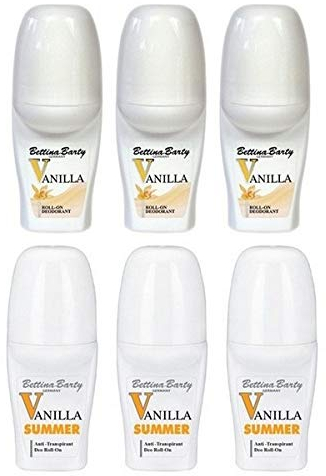 Bettina Barty Summer Vanilla Deo Roll-On 3 x 50 ml + Vanilla Deo Roll-On 3 x 50 ml