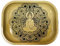 Wise Skies Metal Rolling Tray Smoking Accessories Characters Rolling Papers Rolling Tip Small (Golden)