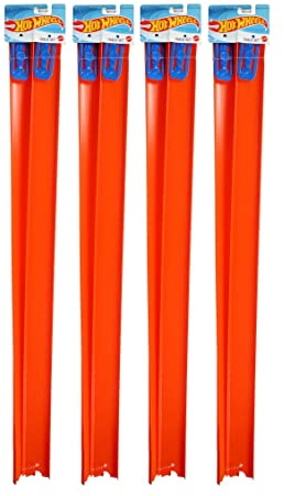 Hot Wheels Tracks Lot d'extension de pistes et connecteurs pour chaque extension (8 pistes droites, 61 cm)