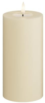 Deluxe Homeart Creme Stumpenkerze 7,5 * 15 cm