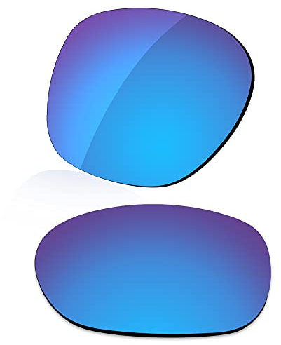 LenzReborn Verres polarisés de rechange pour lunettes de soleil Oakley Latch Key M OO9394, Bleu glacier – Miroir polarisé, taille unique