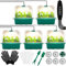 5 pièces kit Mini Serre pour Plantes,Mini serre avec lampe,Intérieure Plateau Semis avec couvercles rehaussés,Cellules Mini Serre pour Plantes,Mini Serre Interieur,Plantes Plateaux de Culture