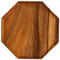 FUNOMOCYA 1stk Achteckiges Tablett Serviertabletts Teetassenbrett Kuchenplatten Sechseckige Servierplatte Aus Holz Sechseckiges Serviertablett Holz Serviert Brotfach Hölzern Schlüssel Teller