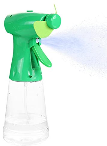 pologmase Mano con Agua nebulizada | Viajes personales Fans | Ventiladores refrigeración con Pilas para jardinería, Barbacoa, Playa, Camping, Senderismo, Agua pulverizada