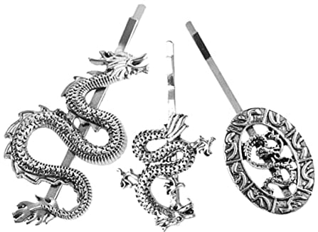 Mikinona 6stücke Teiliges Retro Drachen Haarklammern Metall Haarspangen Für Teenager Punk-haaraccessoires Für Verschiedene Frisuren Und Anlässe