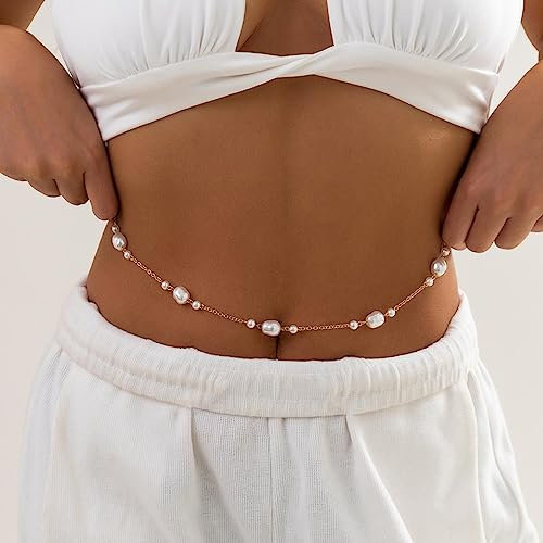 Cubahop perle taille ventre chaîne chaîne corps femme et fille bijoux accessoires