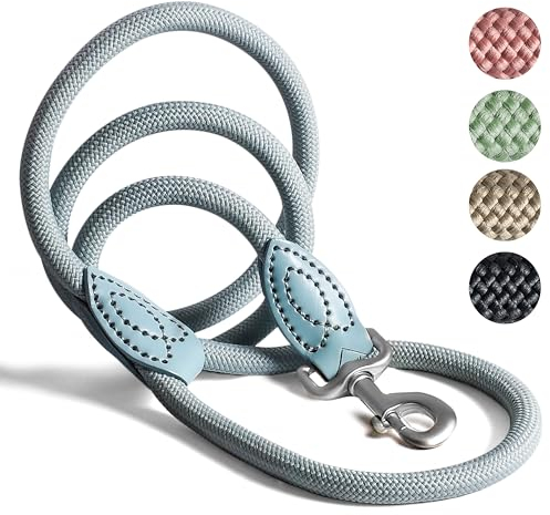 Ne&no Guinzaglio da 1,2 m Leggermente Estensibile per Cani di Taglia Media e Molto Grande - Robusto, Rotondo, Intrecciato