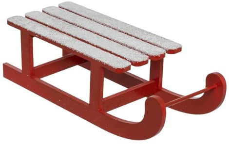 Atmosphera - Roter holzschlitten l40cm