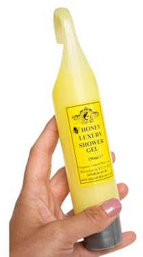 Honey Luxury Shower Gel Lightly Scented Made By Elegance Natural Skin Care Cleansing Cleanser Refreshing Made with British Honey Antibacterial Hand Packed in the UK