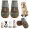 Hundeschuhe für große kleine mittelgroße Hunde rutschfeste Hundestiefel für Hunde Atmungsaktive Hundestiefel für Sommer Heiße Pflaster Pfotenschutz für Outdoor Walking Winter Schnee Anti-Rutsch