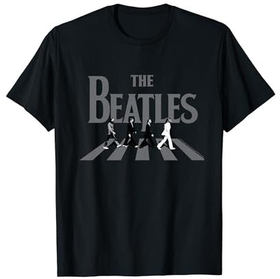 The Beatles - Abbey Road Greyscale Album Cover T-Shirt