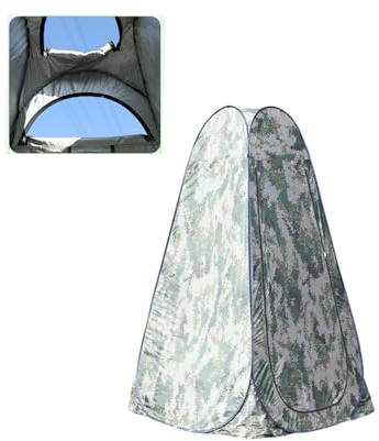 ChongKuan Tienda de ducha para camping, tienda de baño, cabina de ducha, cabina de ducha, para exteriores, móvil, wc, tienda de ducha, vestidor, camping, aseos, ducha (camuflaje, 120 x 120 x 190 cm)