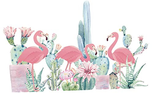 PRETYZOOM décalcomanies en PVC room decor décoration pour Sticker pour carrelage sticker mural décalque de vinyle plante stickers muraux Sticker autocollant flamant rose