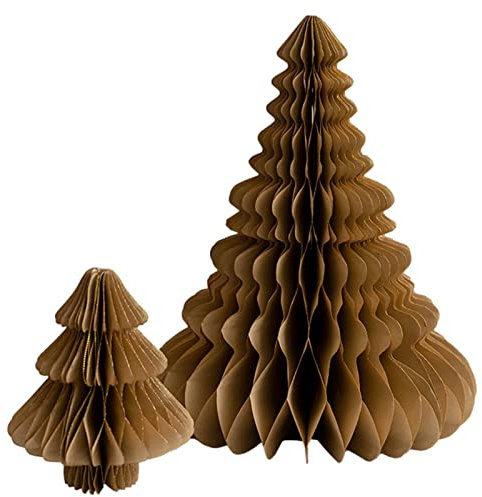 Árbol de Navidad de papel - Árboles de decoración navideña, centro de mesa navideño | Árbol de papel de Navidad plegable reutilizable, decoración de árbol de papel ecológico para fiestas de Navidad