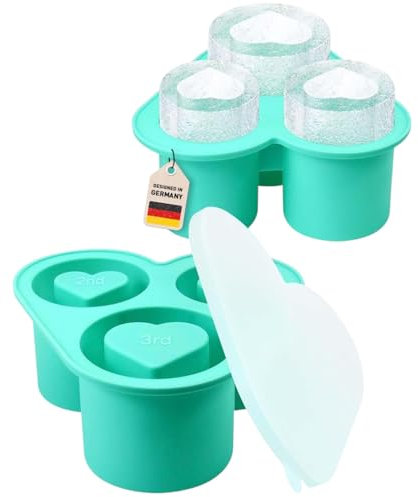 AVALOY Stanley Cup Eiswürfelform Zubehör Multi-Eisbecherform für Stanley Cup Eiswürfel Eiswürfel für 40 Oz Tumbler Becher Eiswürfelbehälter Silikon mit Deckel und Behälter