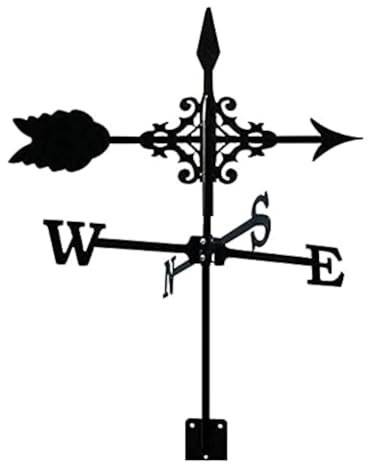 casstaly Girouette exquise en métal avec ornement