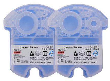 Kompatibel For Braun. Clean & Renew Nachfüllpatronen CCR4, Reinigt Ihren Rasierer Für Optimale Hygiene, Entfernt Reste Von Haar- Und Hautpartikeln, (2er-Pack Oder 4er-Pack) Rasierer-Reinigungsflüssigk