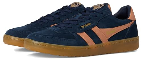 Gola Women's Hawk Suede '86 Sneaker, Navy/Terracotta/Gum, 11