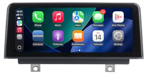 RYUIXPUL Autoradio mit Wireless CarPlay & Android Auto für BMW 1er/2er/3er/4er F20/F21/F22/F30 (2013–2016) &5er F10/F11(2011-2012) Linux NBT System Radio 2S Schnellstart