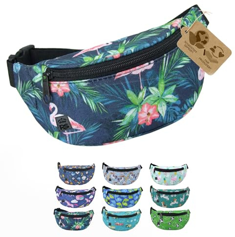 Bauchtasche Hüfttasche Gürteltasche für Kinder 3-7 Jahre - Kindergürteltasche mit verstellbarem Hüftgurt - leicht kompakt, abwaschbares Robustes Material (Modell 9)
