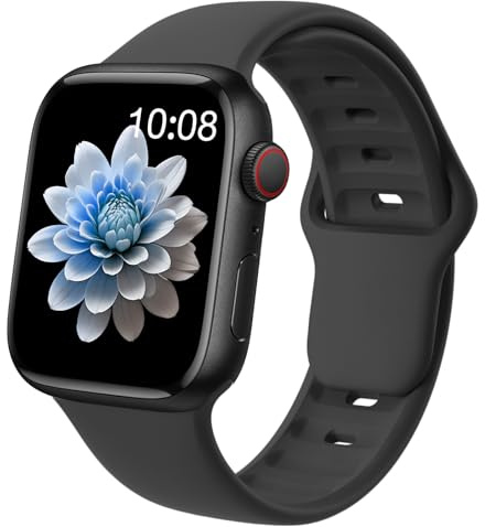 EPULY Soft Silicone Sport Band Compatible with Apple Watch Straps Women Men | For iWatch Series 11 10 9 8 7 6 5 4 SE Ultra 3 2 1, Waterproof Wrist Bands for Daily 38mm 40mm 41mm 42mm 44mm 45mm 46mm 49mm