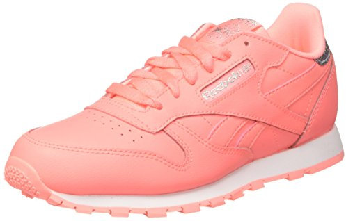 Reebok Mixte Classic Leather Bs8981 Baskets Basses, Rose (Sour Rose Melon/White), 36 EU