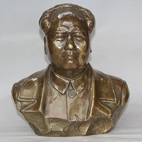 YUNHAO Statue aus Bronze, chinesischer Kolossus Leader Mao Zedong, Chairman Mao Head