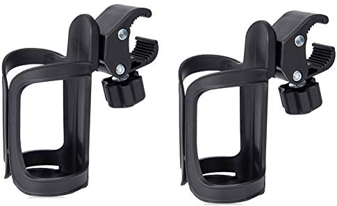 Soporte para botellas para cochecito, portavasos universal Yworld, portavasos con dirección de suspensión gratuita para cochecitos, bicicletas, sillas de ruedas, motocicletas 2Pack